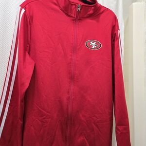 NFL Red Jacket with White Accents